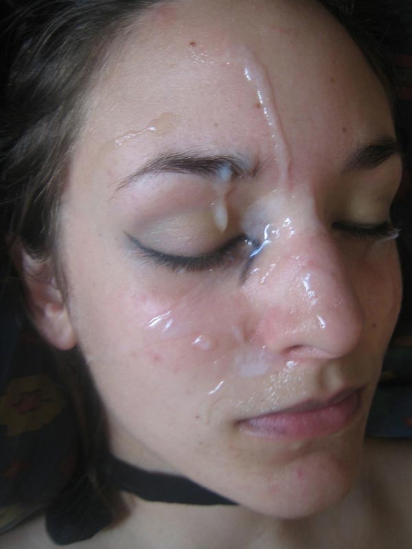 Real amateur girlfriend taking messy cum facials #75862492