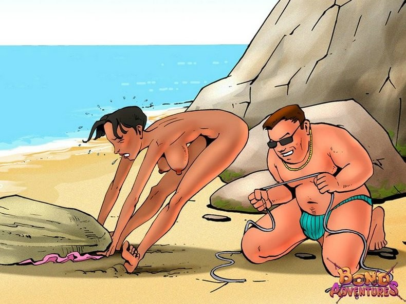 Bondage cartoon sex on the beach with Bruce Bond #69701881