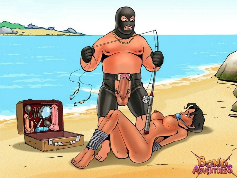 Bondage sexo de dibujos animados en la playa con bruce bond
 #69701892