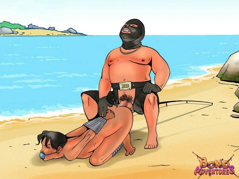 Bondage cartoon sesso sulla spiaggia con bruce bond
 #69701911