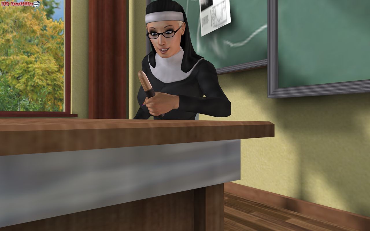 Horny cg nun disturbed by a student #69350015