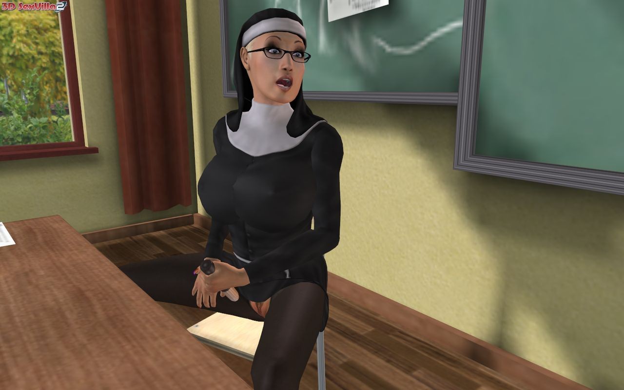 Horny cg nun disturbed by a student #69350038