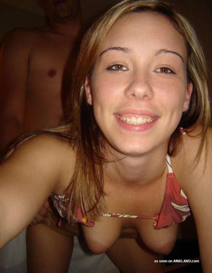 Drunk amateur teen girlfriend sucking on cock for facial cumshot