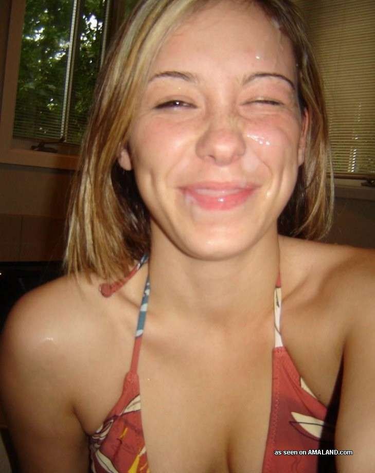 Drunk amateur teen girlfriend sucking on cock for facial cumshot #75908830