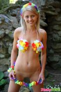 Lovely Euro Teen Pinky June In Exciting Outdoor Scene