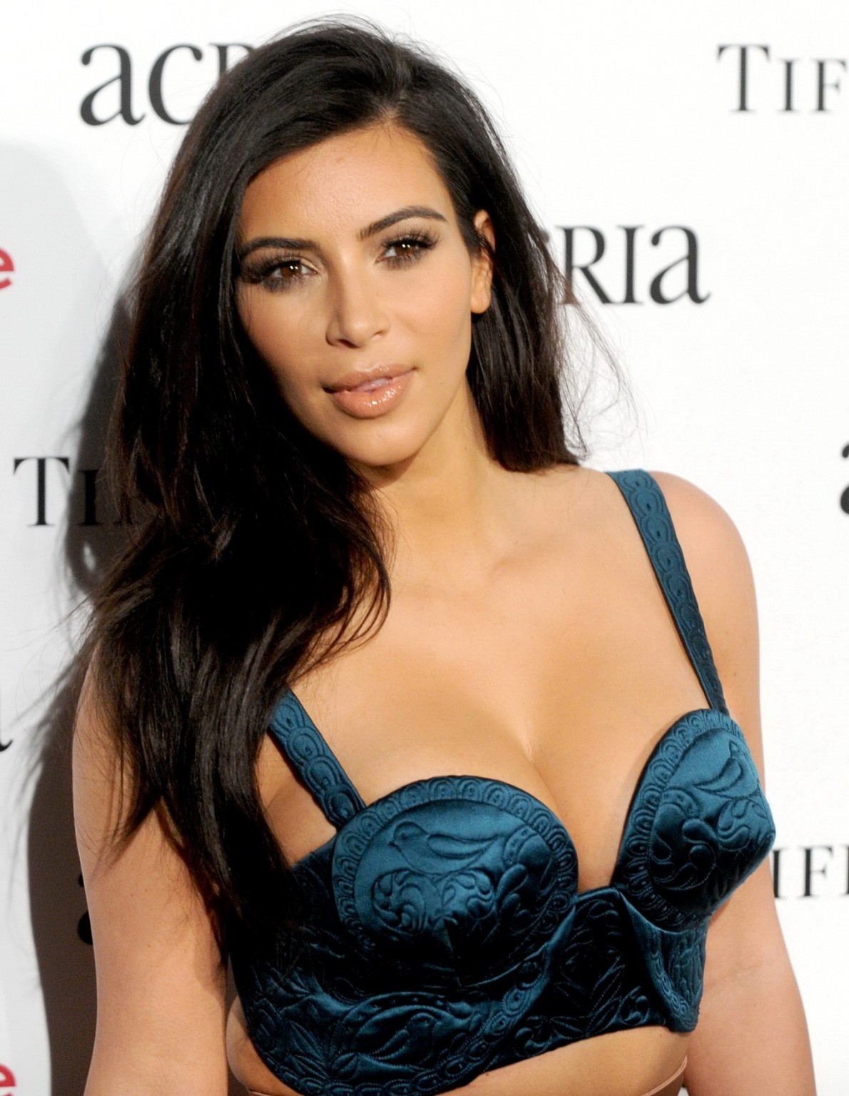 Kim Kardashian showing huge cleavage at ACRIAs 19th Annual Holiday Dinner Benefi #75178413