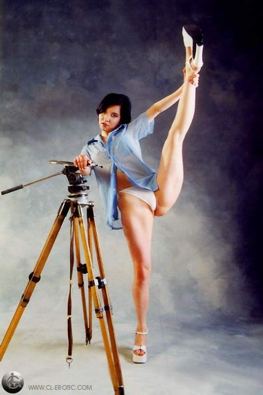 Flexible model in high heels #75110021