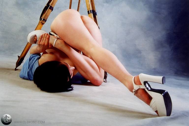 Flexible model in high heels #75110034