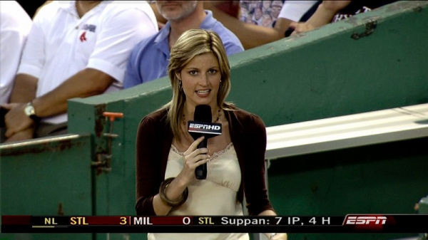 Erin andrews fumante sportscaster caldo a bordo campo
 #73787202