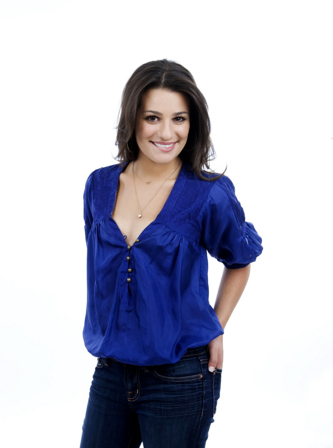 Lea Michele braless in wide open top for the Weekly Entertainment photoshoot #75320364