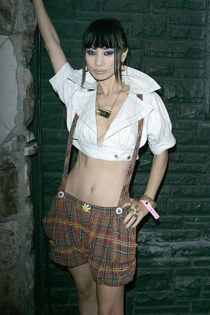 Asian celebrity Bai Ling showing her exposed tiny tits #75403665