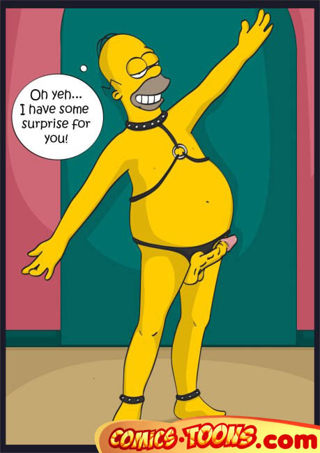 Homer strapon fucked by his busty wife #69626777