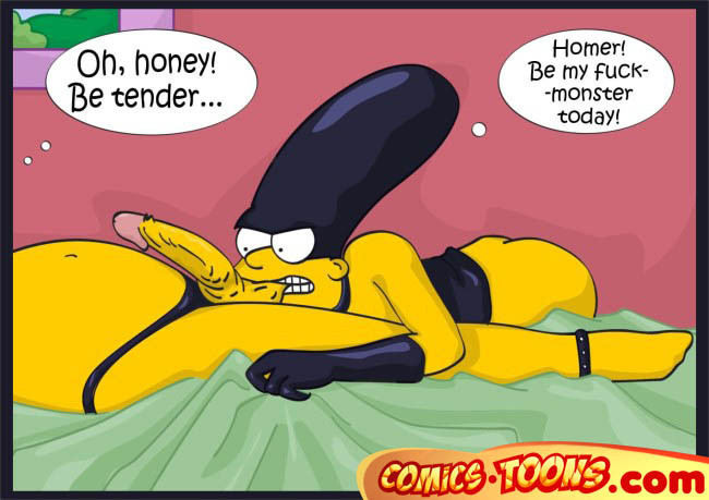Homer strapon fucked by his busty wife #69626801
