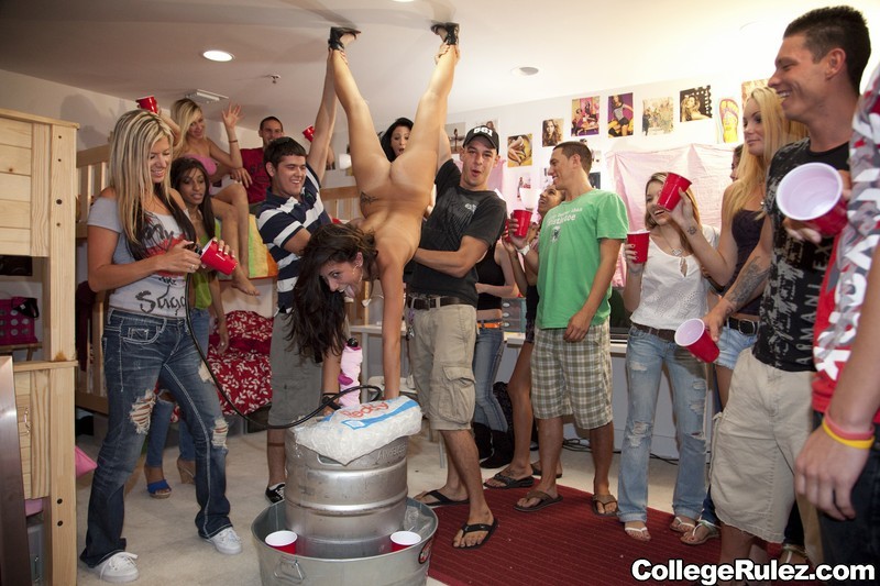 Crazy College girl rides cock in front of everybody at a party #74521414