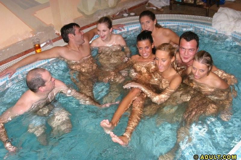 Insane pool party orgy sex with drunk babes #73965165