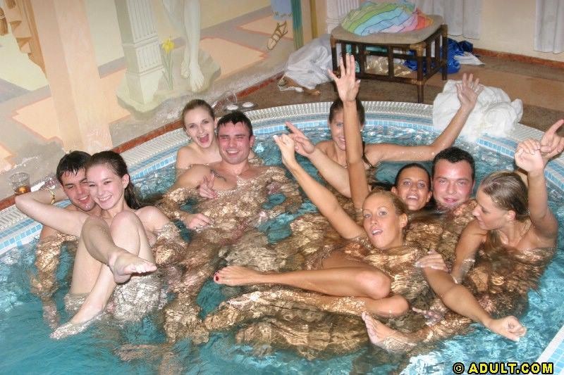 Insane pool party orgy sex with drunk babes #73965226
