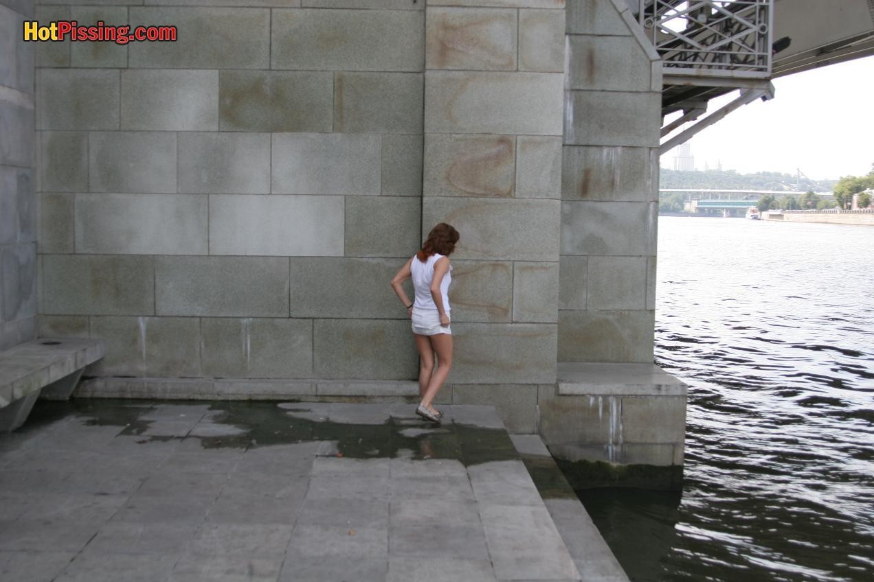 She had no choice except hot pissing under the bridge into the river #76561589