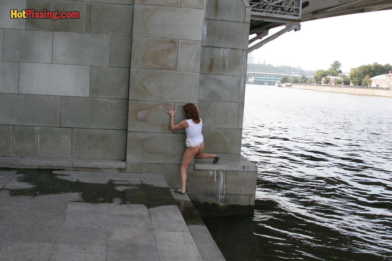 She had no choice except hot pissing under the bridge into the river #76561597