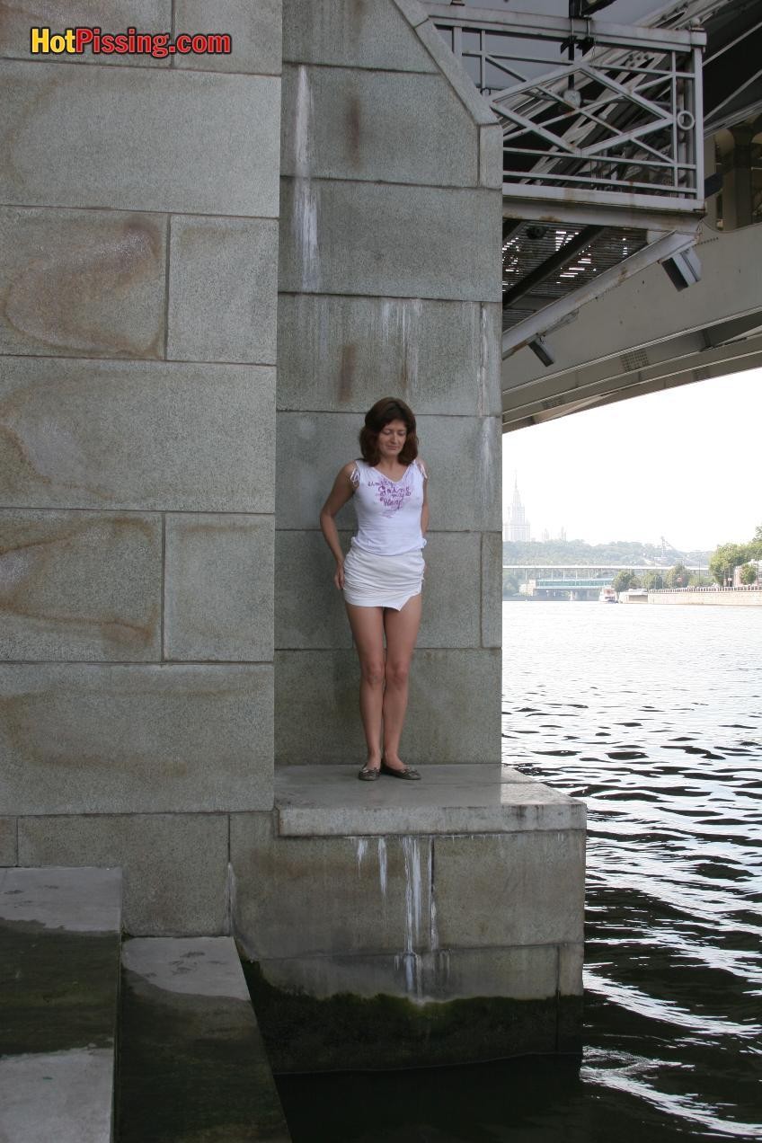She had no choice except hot pissing under the bridge into the river #76561603