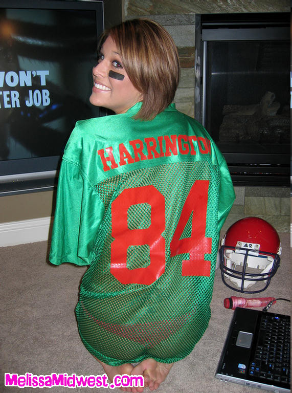 Melissa Midwest in sexy football jersey all naked #67196178