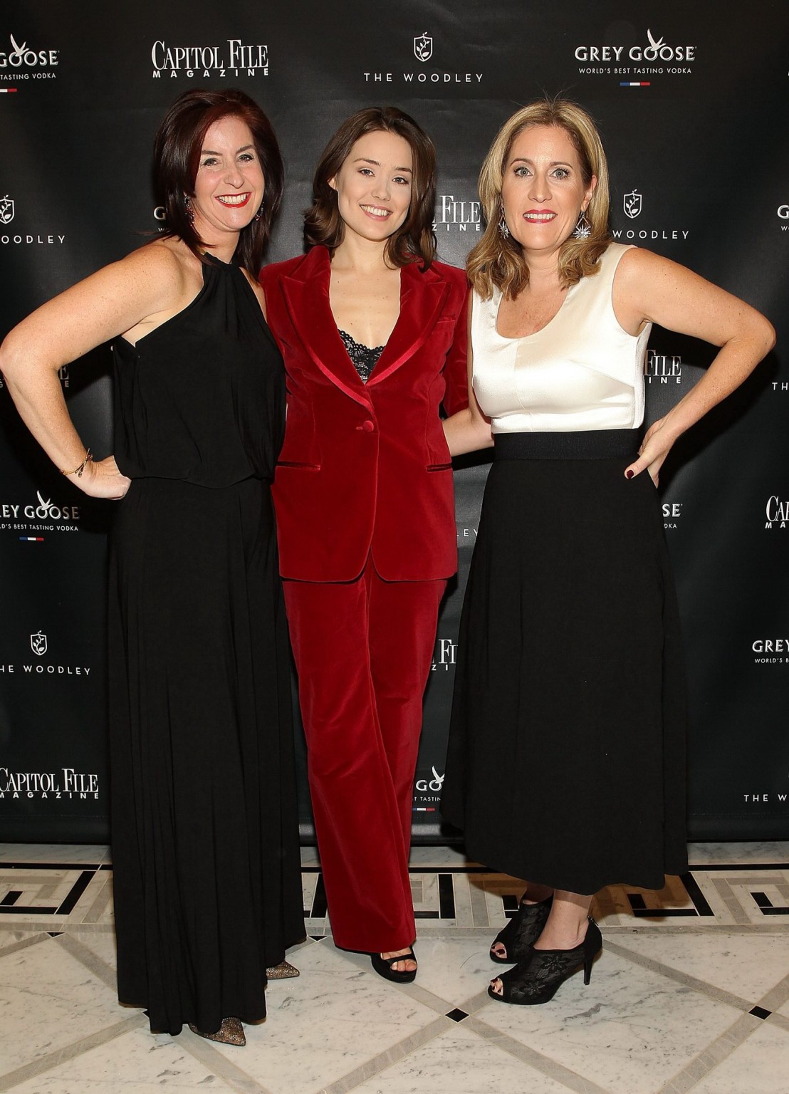 Megan Boone lingerie peek at the Capitol File Holiday Issue Celebration in Washi #75178362