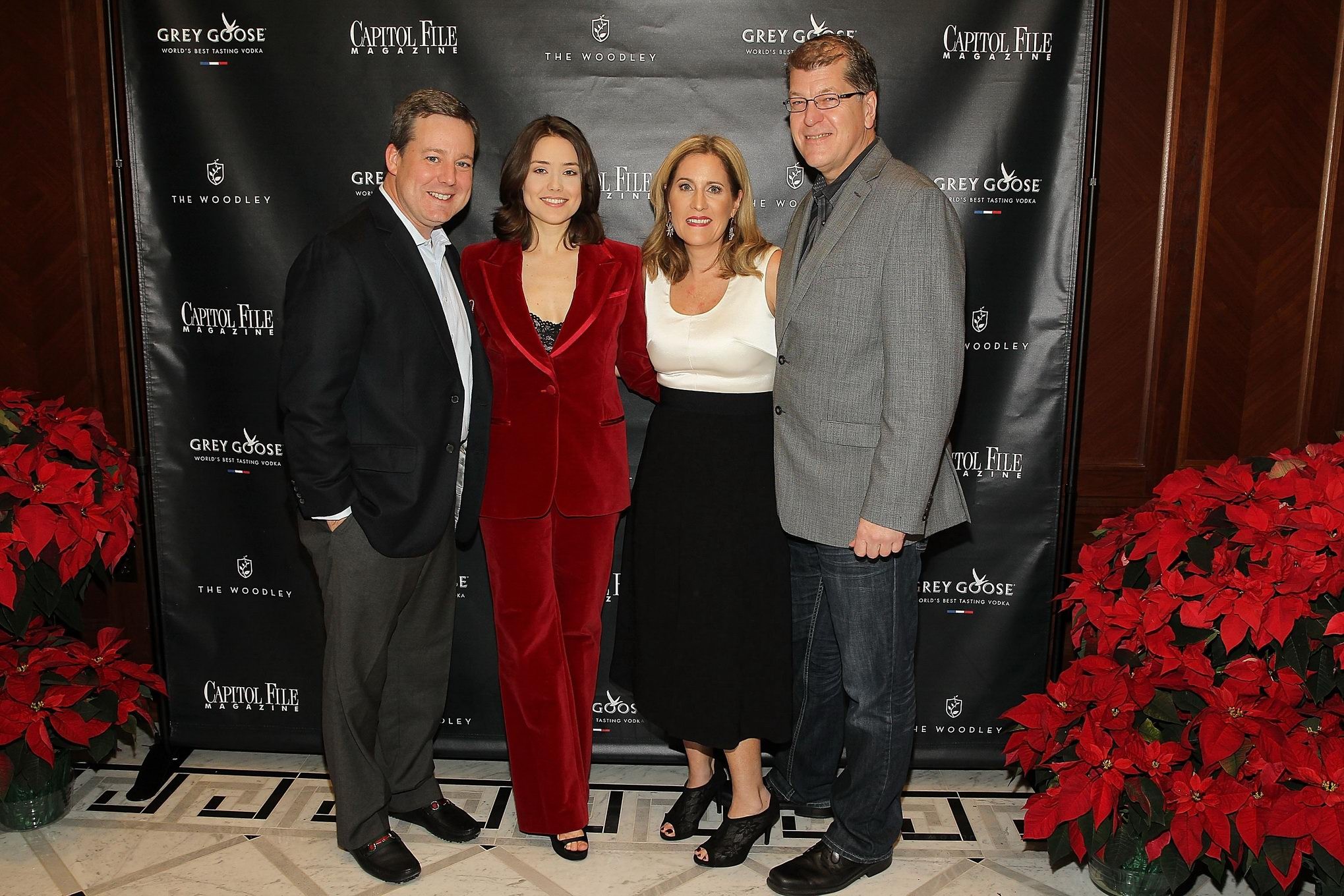 Megan Boone lingerie peek at the Capitol File Holiday Issue Celebration in Washi #75178404