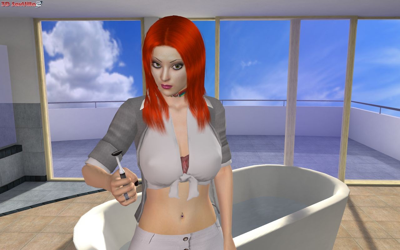 3d animated redhaired babe gets a hairy surprise #69331521