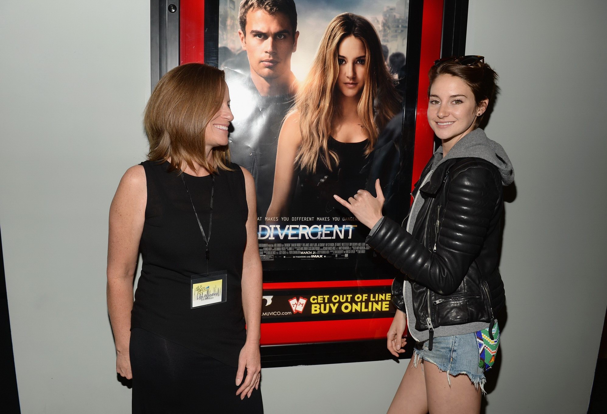 Shailene Woodley leggy  see through to bra at the private screening of 'Divergen #75201571