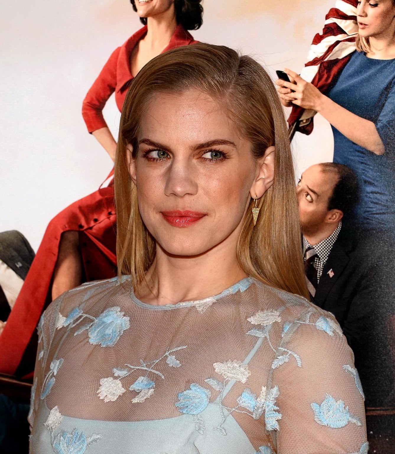 Anna Chlumsky shows cleavage wearing a partially see through dress at the Veep S #75200634