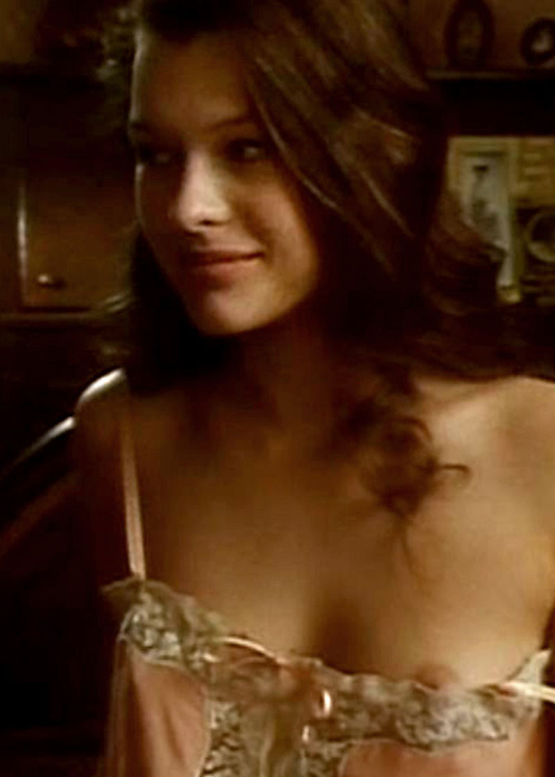 Milla Jovovich nude and showing hard nipples #75313536