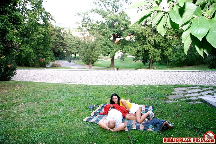 Sexy Couple Has Horny Sex In The Public Park #78893065