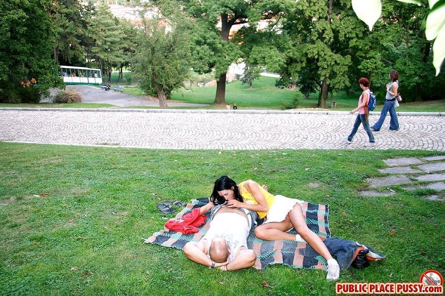 Sexy Couple Has Horny Sex In The Public Park #78893070