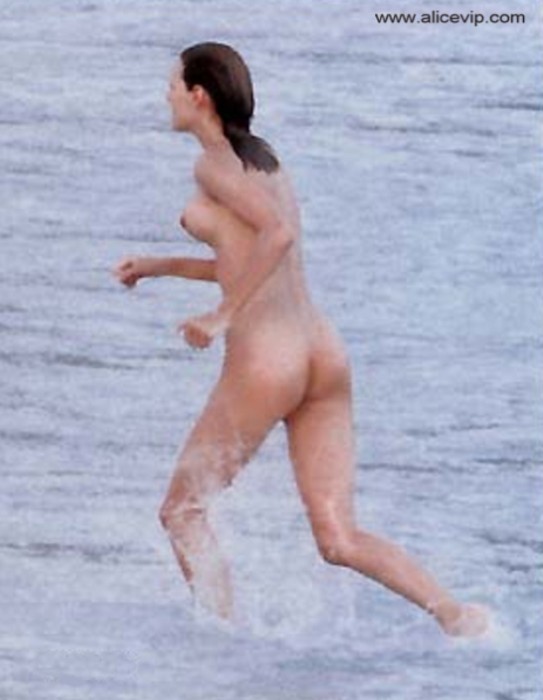 tall and slender actress Uma Turman beach nudes #75346723