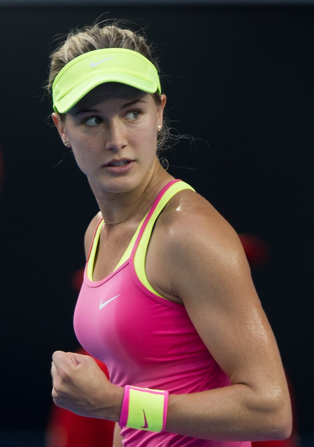 Eugenie Bouchard flashing her yellow panties at the second round match of the 20 #75174651