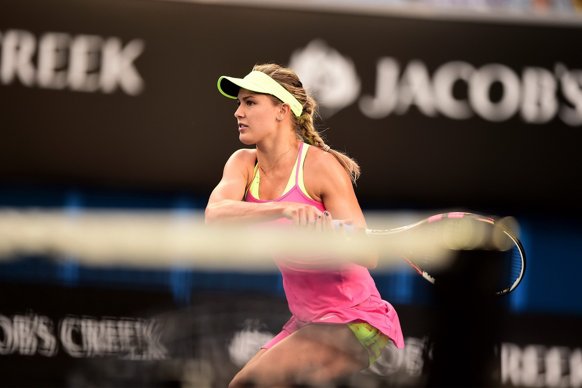 Eugenie Bouchard flashing her yellow panties at the second round match of the 20 #75174691