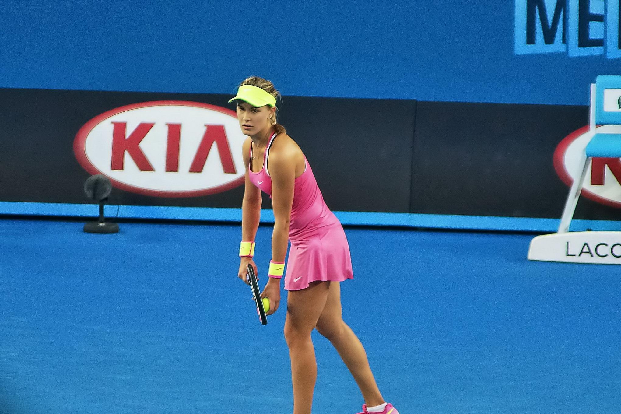Eugenie Bouchard flashing her yellow panties at the second round match of the 20 #75174695