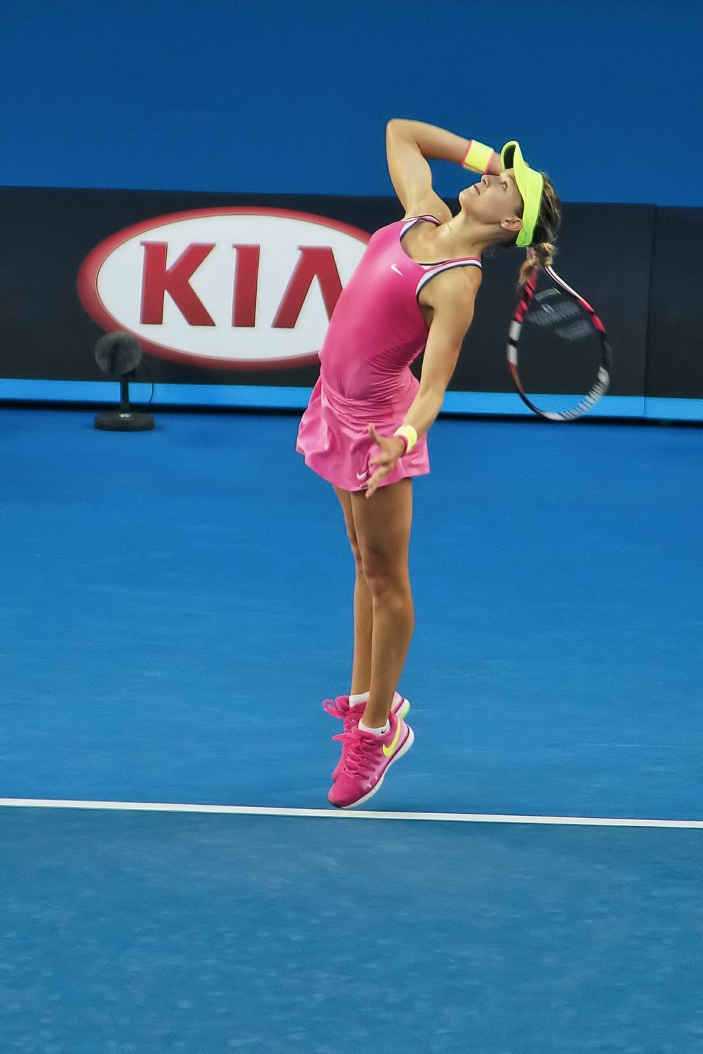 Eugenie Bouchard flashing her yellow panties at the second round match of the 20 #75174716