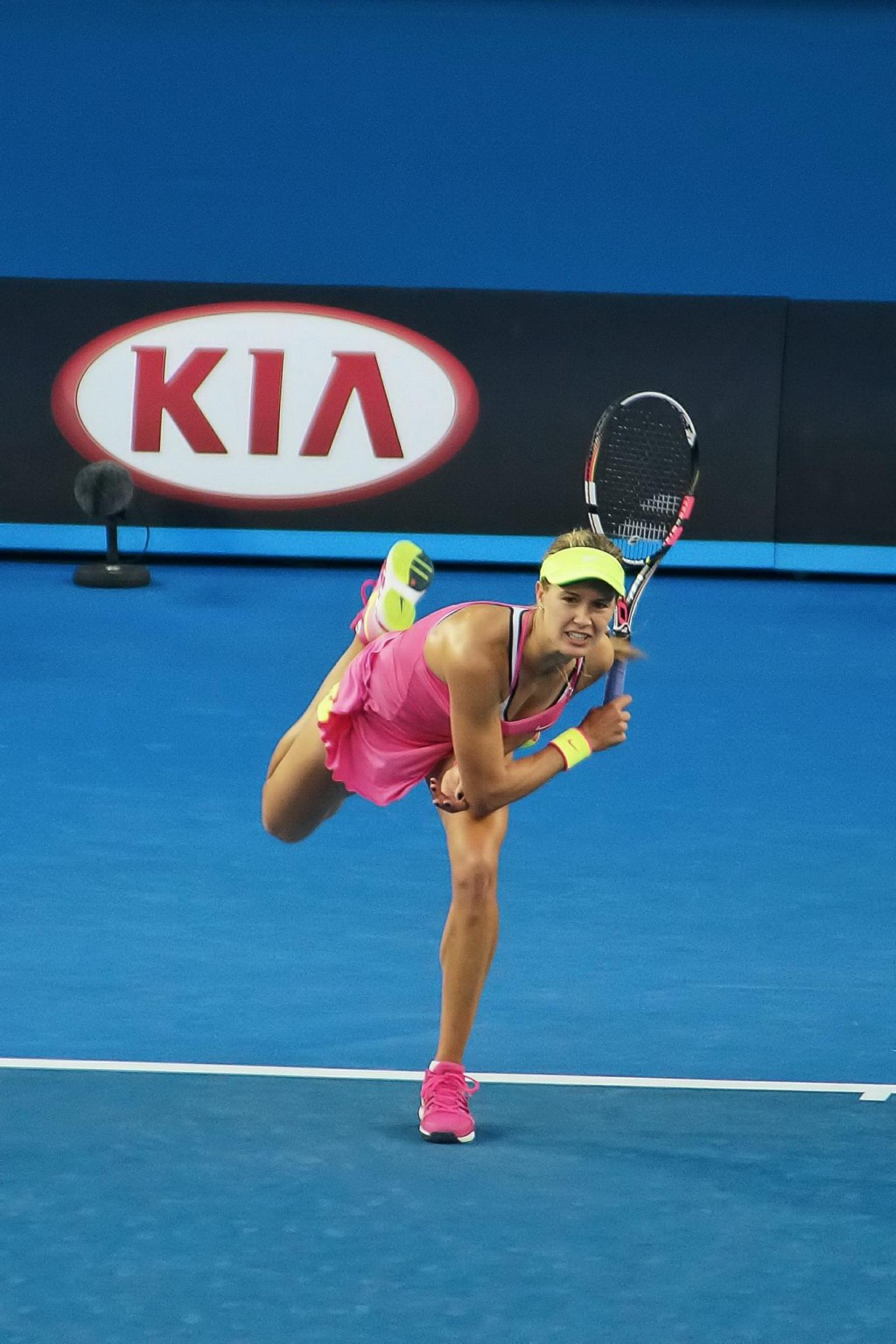 Eugenie Bouchard flashing her yellow panties at the second round match of the 20 #75174721