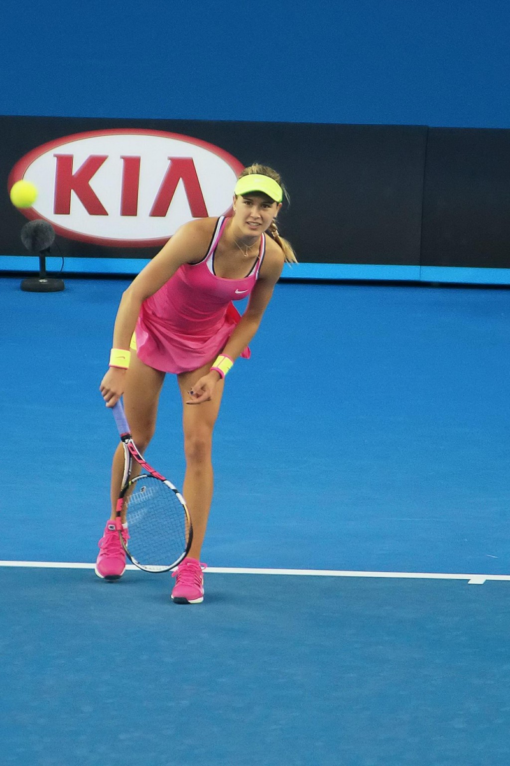 Eugenie Bouchard flashing her yellow panties at the second round match of the 20 #75174730