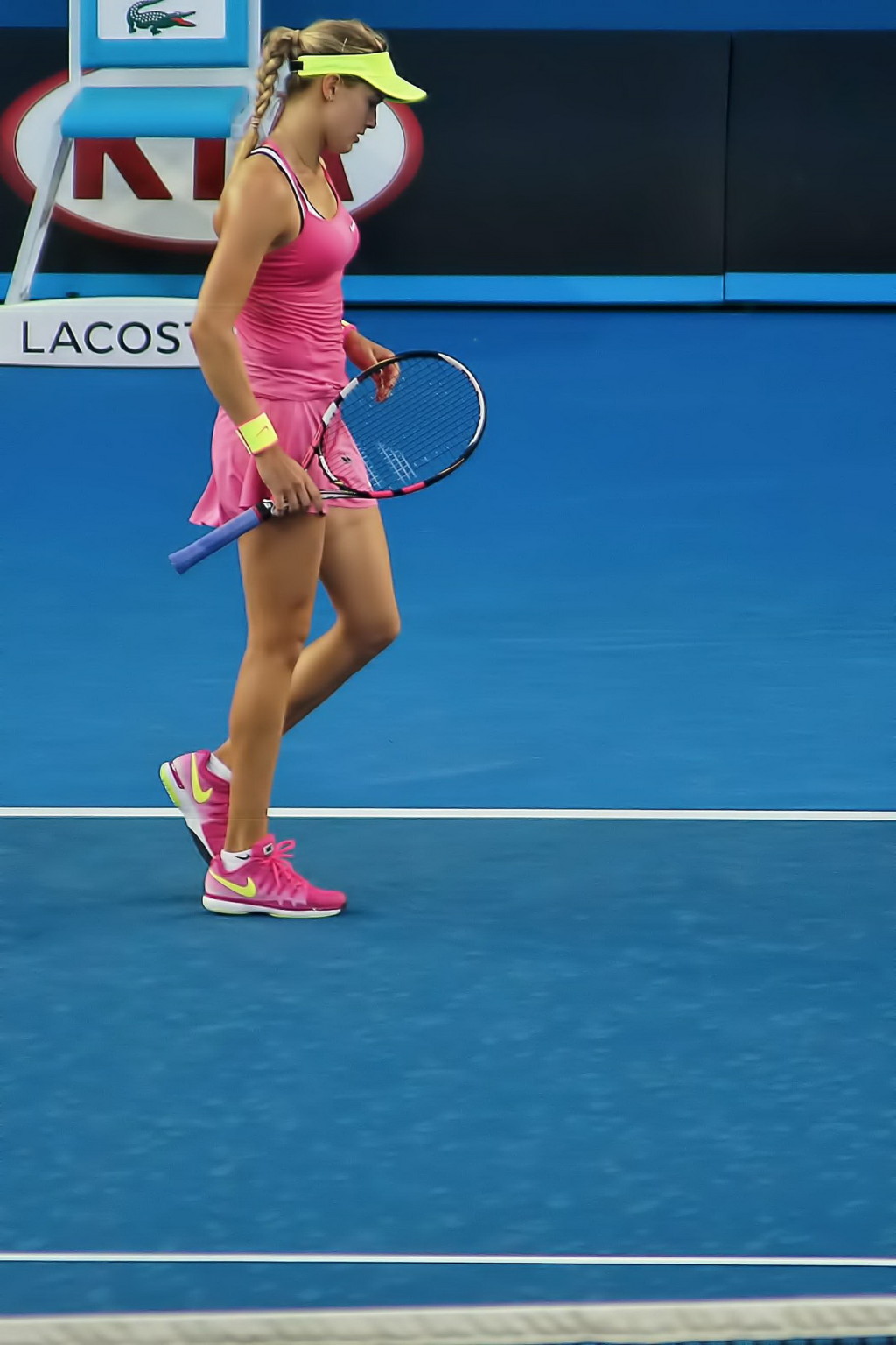 Eugenie Bouchard flashing her yellow panties at the second round match of the 20 #75174748