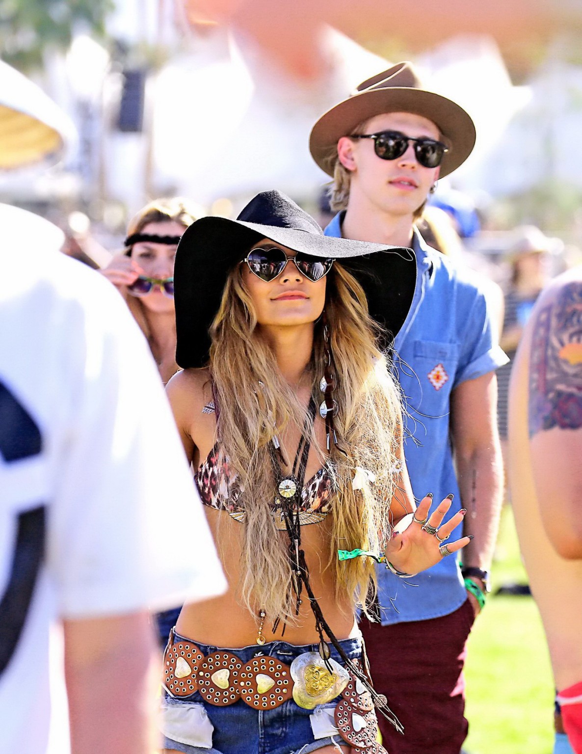 Vanessa Hudgens wearing skimpy outfit at 2014 Coachella #75199351
