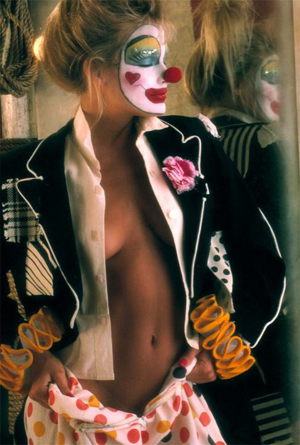 Hot blonde play mate in a clown suit #71249000