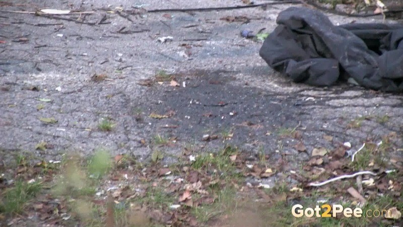 Ragazza dai capelli scuri è disperata di pisciare fuori
 #67498800