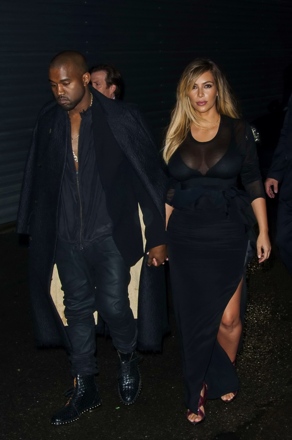 Kim Kardashian caught see-through to bra while leaving Givenchy Fashion Show in  #75217268