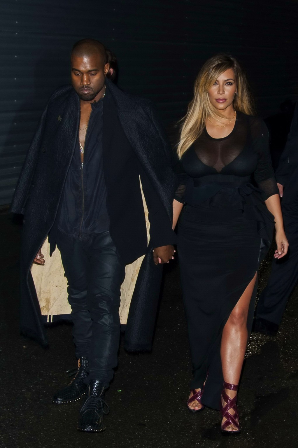 Kim Kardashian caught see-through to bra while leaving Givenchy Fashion Show in  #75217271