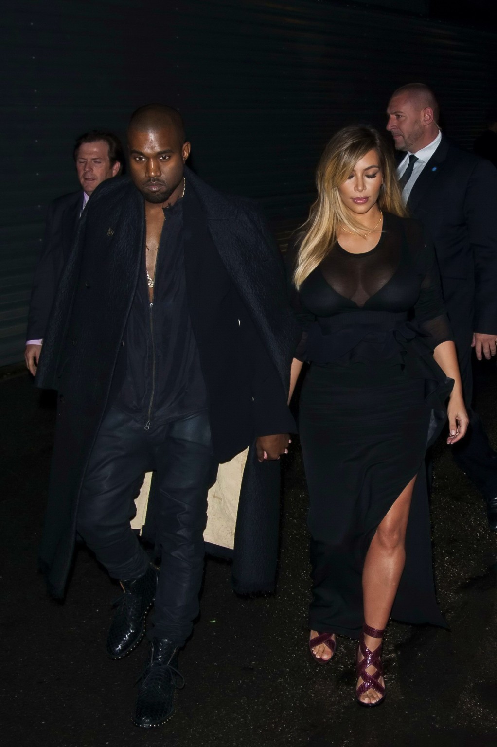 Kim Kardashian caught see-through to bra while leaving Givenchy Fashion Show in  #75217277