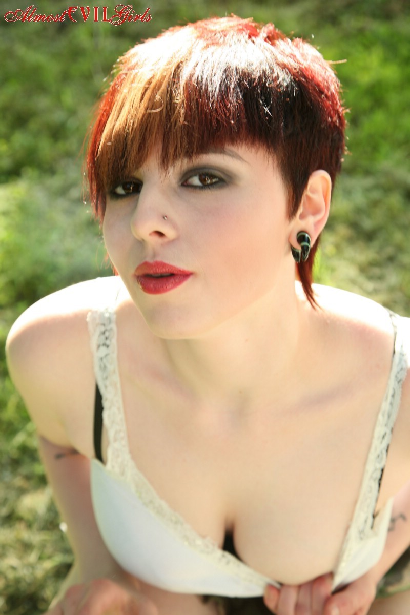 Morna smokes it up outside while she strips #76403835