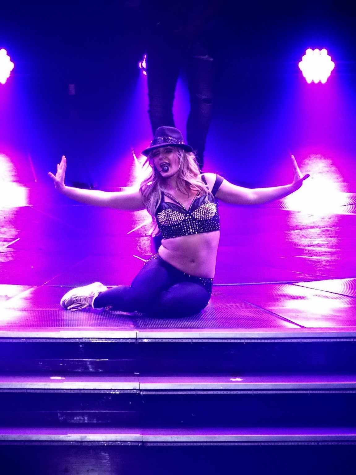 Britney Spears wearing various sexy outfits on stage at 'Piece of Me' opening ni #75208931