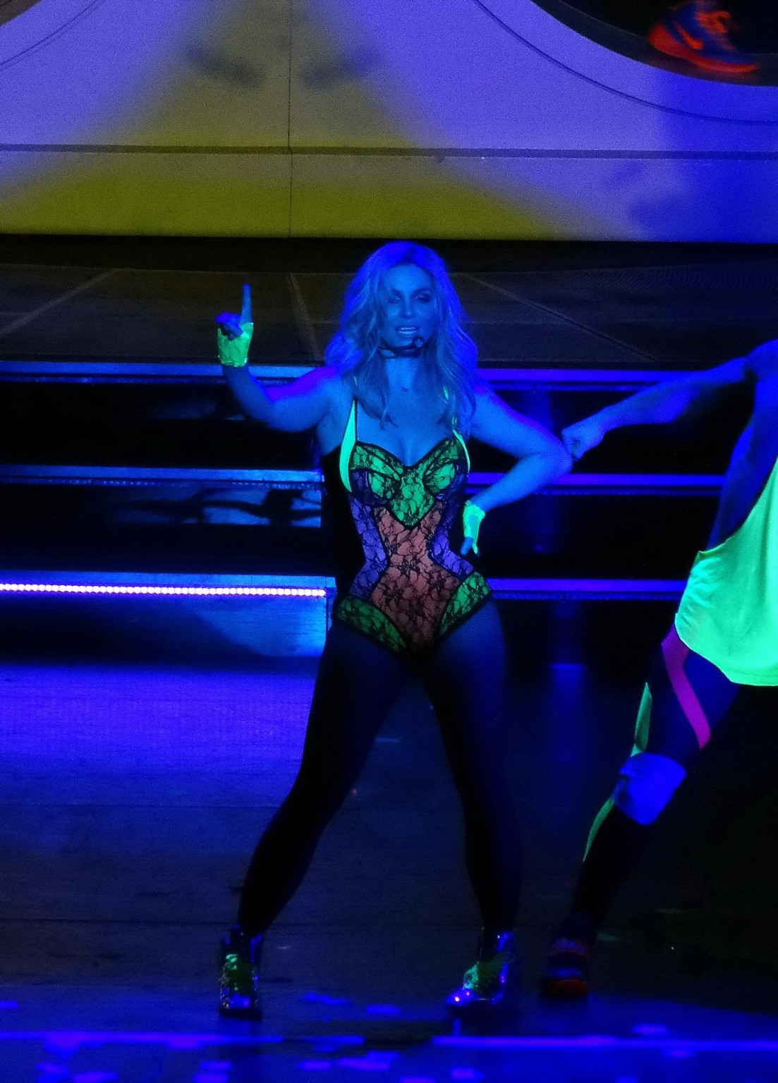 Britney Spears wearing various sexy outfits on stage at 'Piece of Me' opening ni #75208956