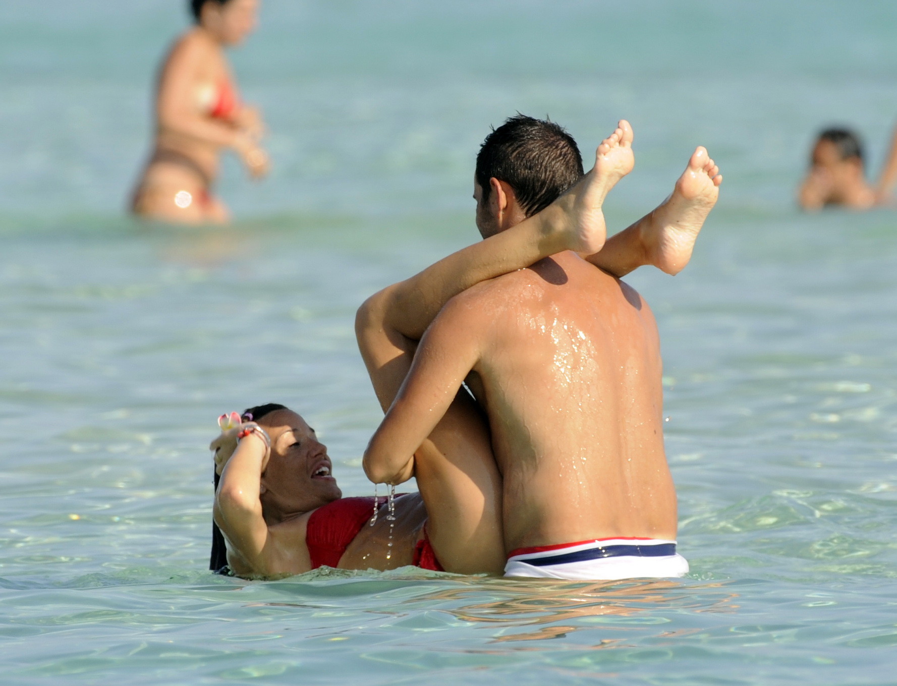 Alessia Fabiani caught topless on the Formentera beach #75291159
